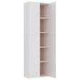 Voir la diapositive 5 : VIDAXL Armoire de bureau Blanc 60 x 32 x 190 cm Bois d'ingenierie