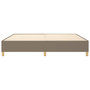 Voir la diapositive 5 : VIDAXL Cadre de lit sans matelas taupe 200x200 cm tissu