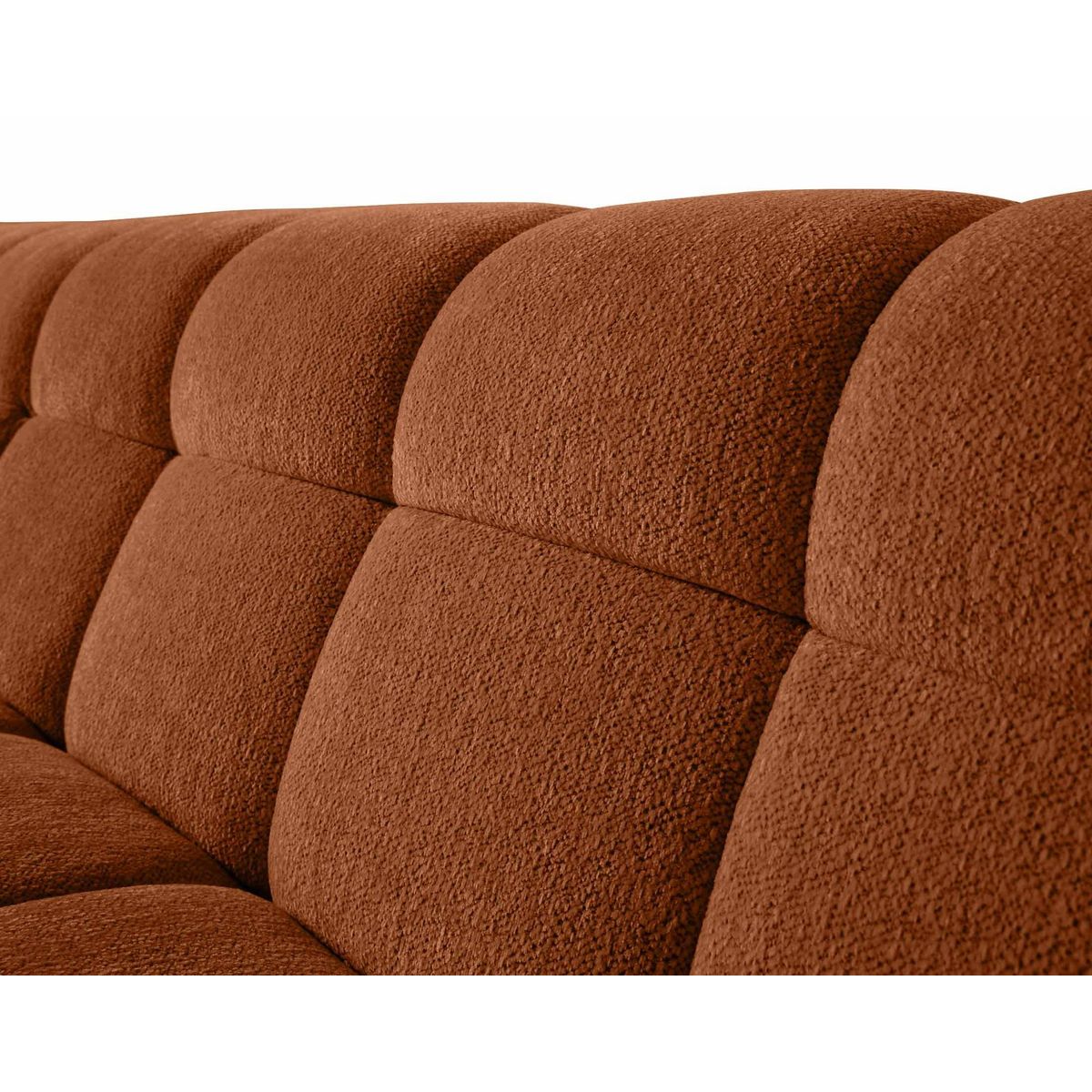 LISA DESIGN Ray - canapé d'angle gauche - 4 places - en tissu texturé