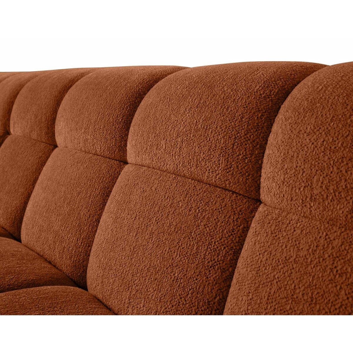 LISA DESIGN Ray - canapé d'angle gauche - 4 places - en tissu texturé