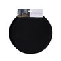 Voir la diapositive 3 : Paris Prix Lot de 6 Galettes de Chaise  Velours  34cm Noir