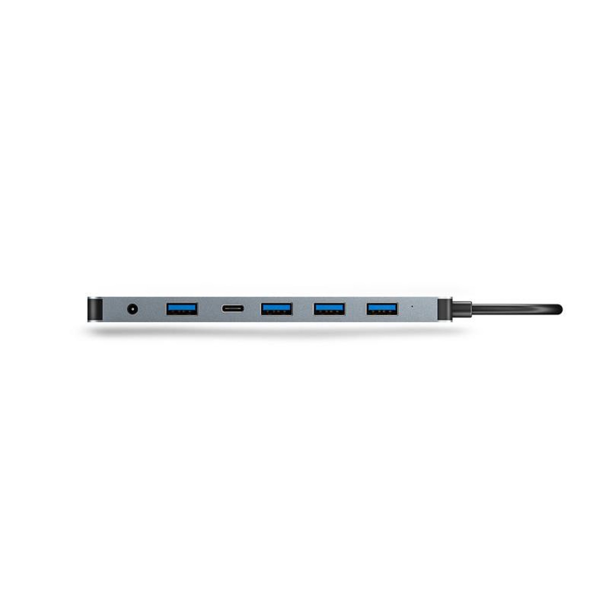 Voir la diapositive 2 : URBAN FACTORY Hub USB Urban Factory HUB USB 7 PORTS USB A 3.0 + ADAPTATEUR USB A FEMELLE USB C MALE + ALIMENTATION 5V