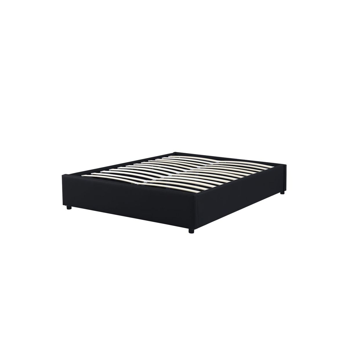 Lit coffre PU avec sommier relevable 140x190 cm OSCAR