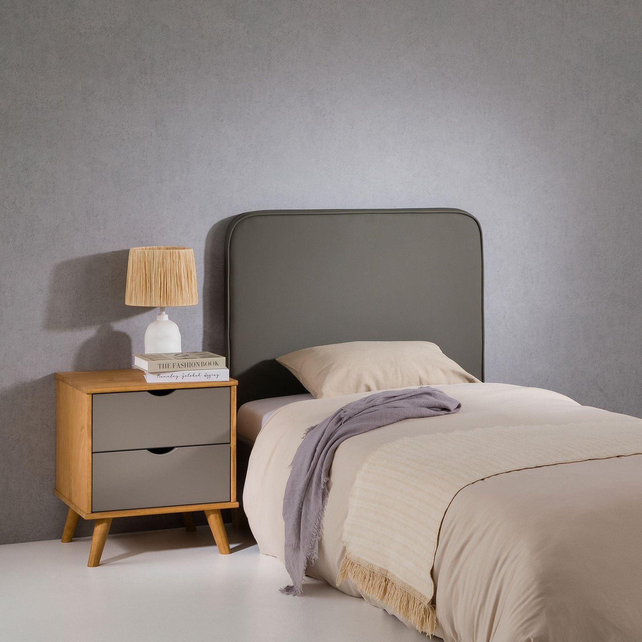 Voir la diapositive 2 : IDIMEX Tête de lit ARIELA 90 avec fixation murale