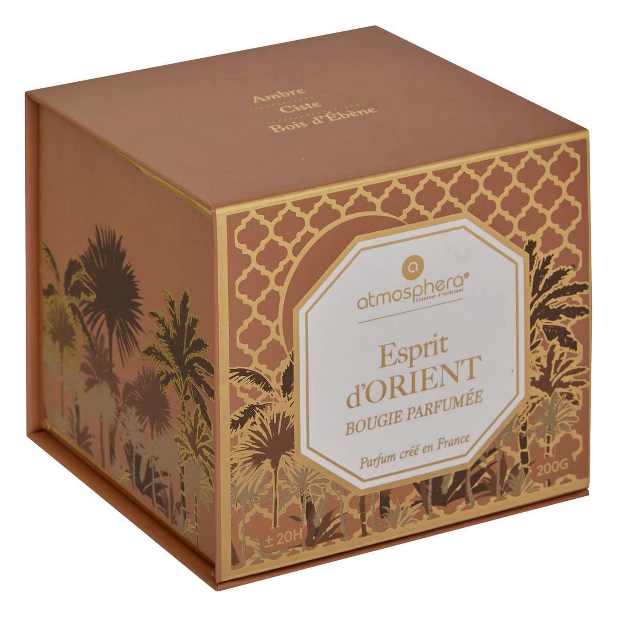 Voir la diapositive 3 : ATMOSPHERA Bougie parfumée en verre  elisa  200g esprit d'orient