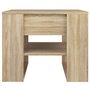 Voir la diapositive 3 : VIDAXL Table basse chene sonoma 55,5x55x45 cm bois d'ingenierie