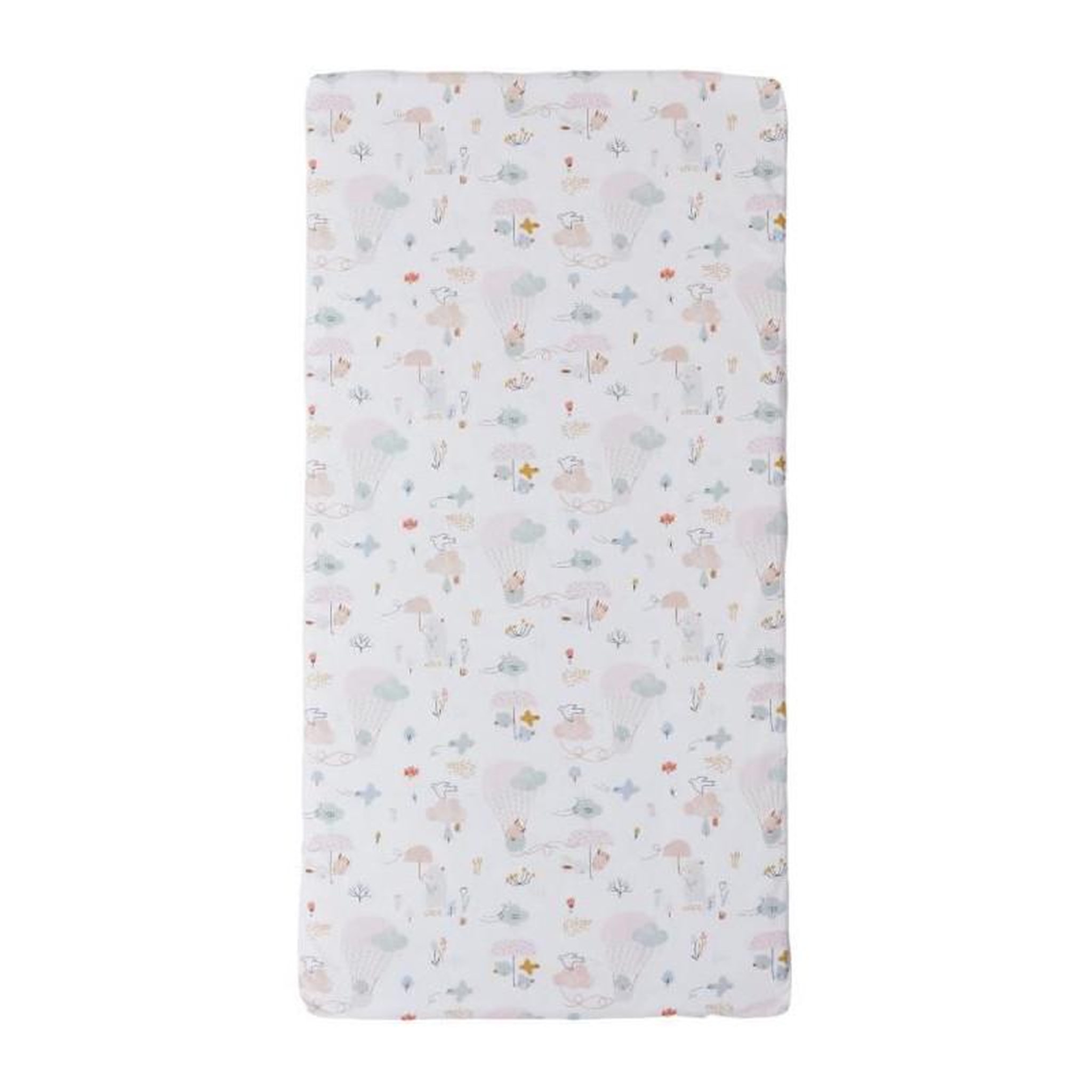 TINEO Matelas nomade Balloons - 120 x 60 x 4 cm - Blanc - TINEO