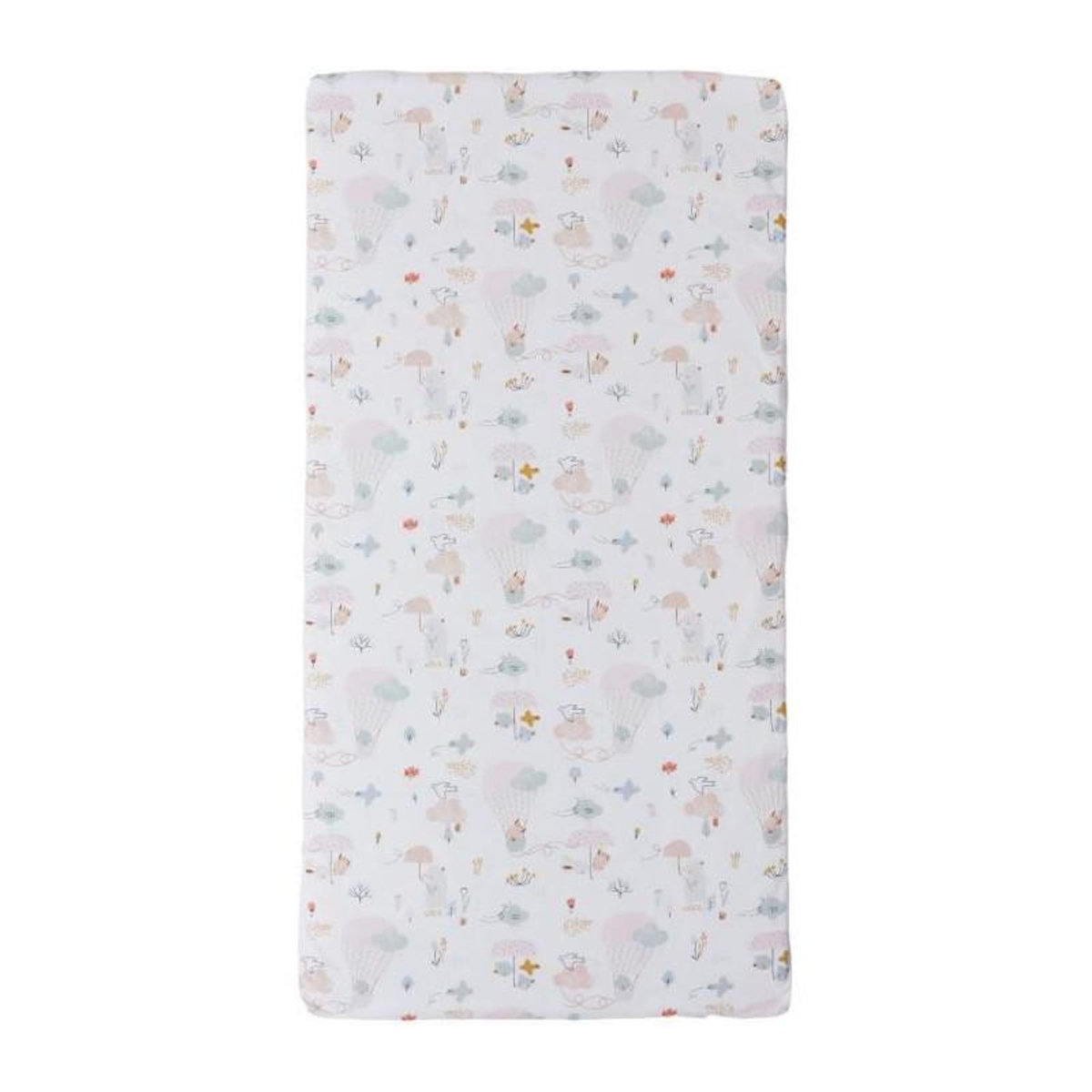 TINEO Matelas nomade Balloons - 120 x 60 x 4 cm - Blanc - TINEO