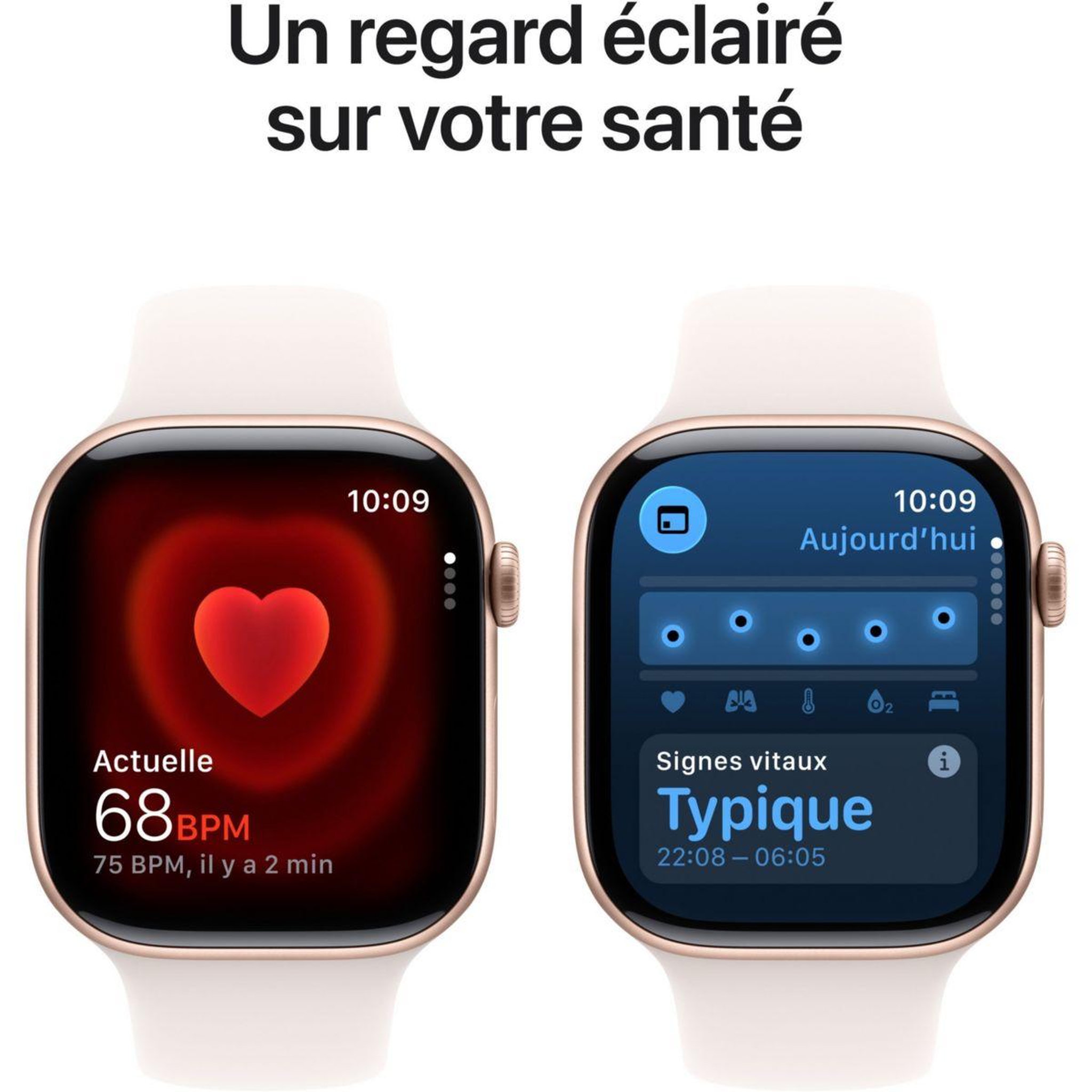 Voir la diapositive 5 : APPLE Montre connectée 42mm alu or rose serie 11 m/l cellular