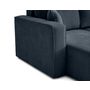 Voir la diapositive 6 : BEST MOBILIER Topaze - canapé d'angle réversible - 4 places - convertible avec coffre - en velours côtelé plat