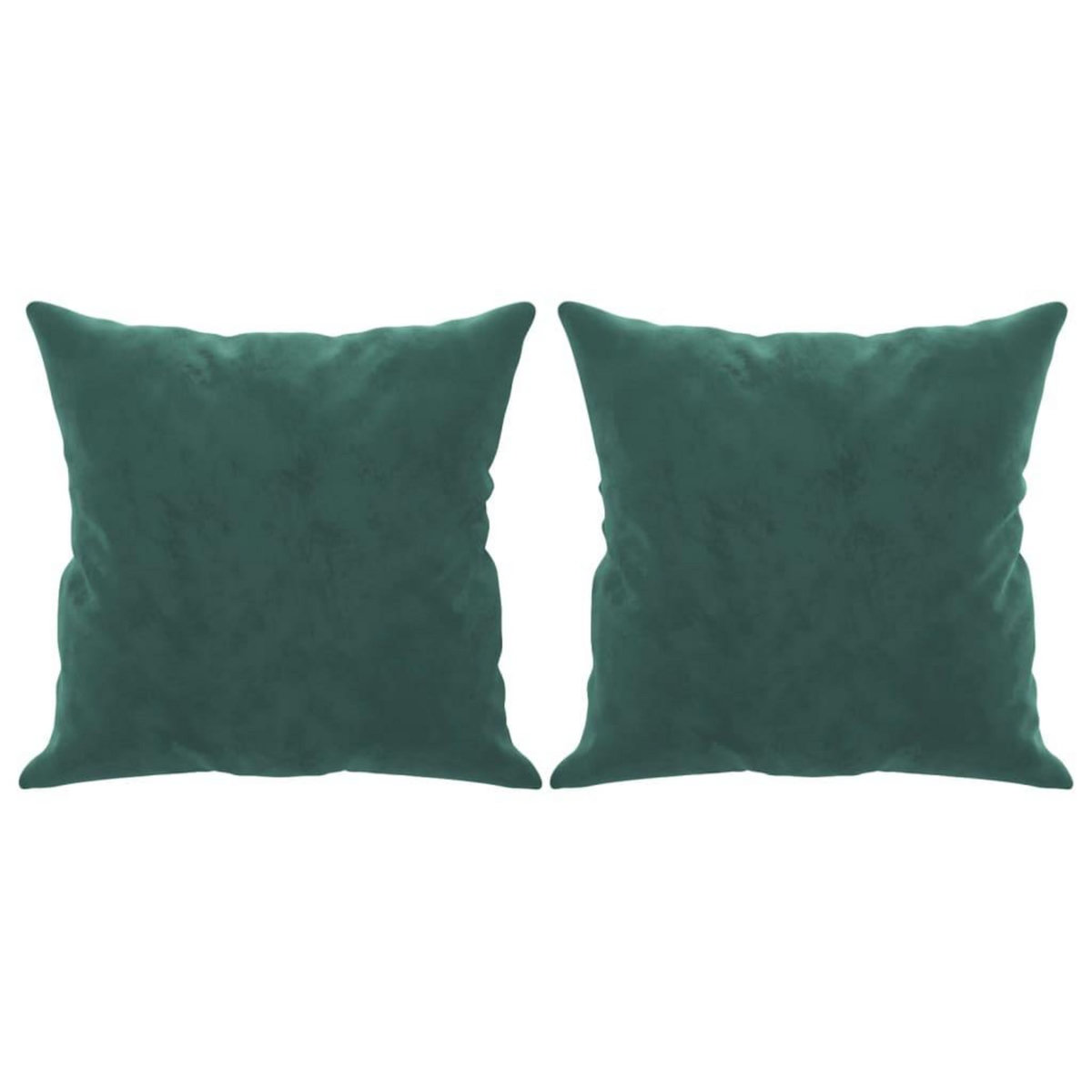 VIDAXL Canape 3 places avec oreillers vert fonce 180 cm velours