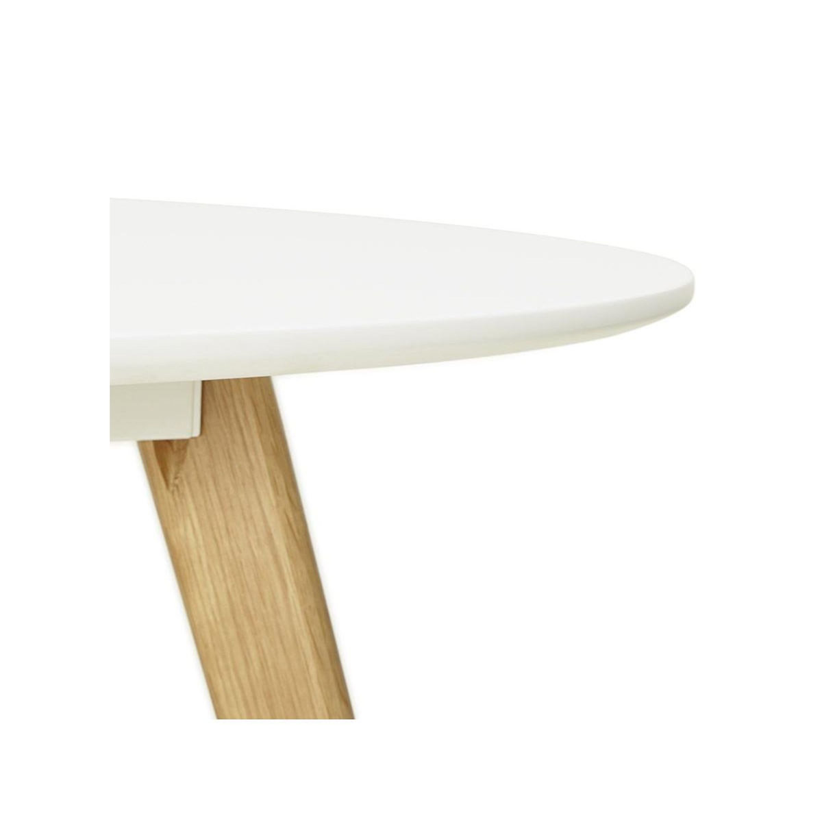 Paris Prix Table de Repas Scandinave  Pacio  90cm Blanc