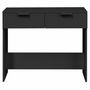 Voir la diapositive 6 : VIDAXL Table console noir 90x36x75 cm bois d ingénierie