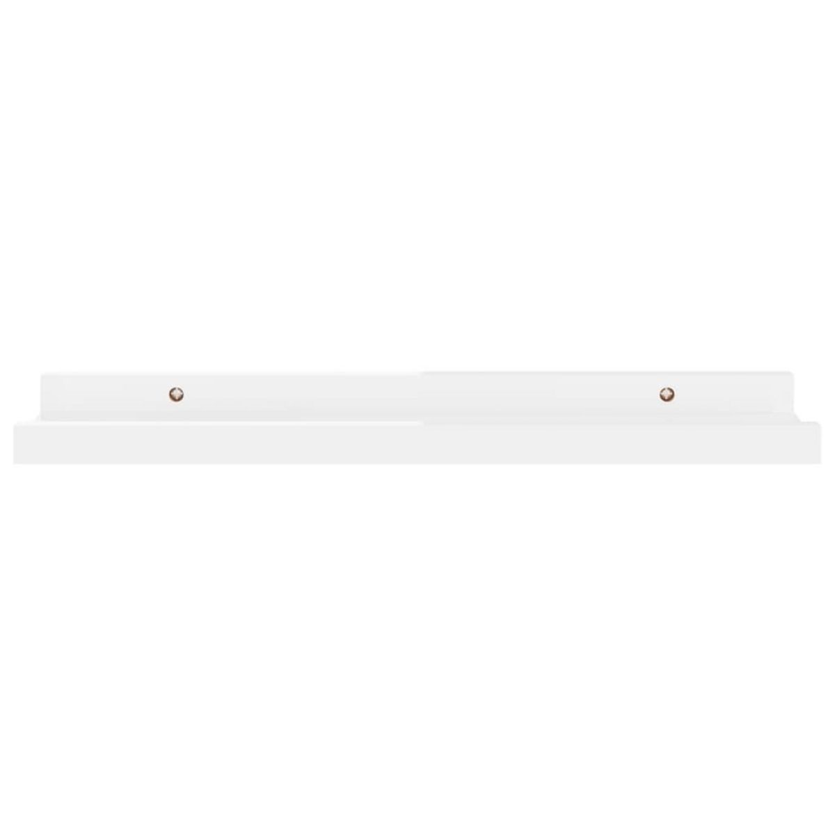 VIDAXL Etageres murales 4 pcs Blanc brillant 40x9x3 cm