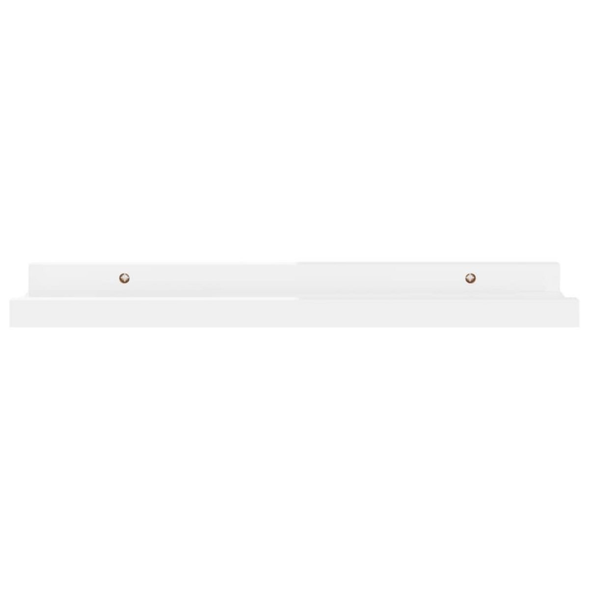 VIDAXL Etageres murales 4 pcs Blanc brillant 40x9x3 cm