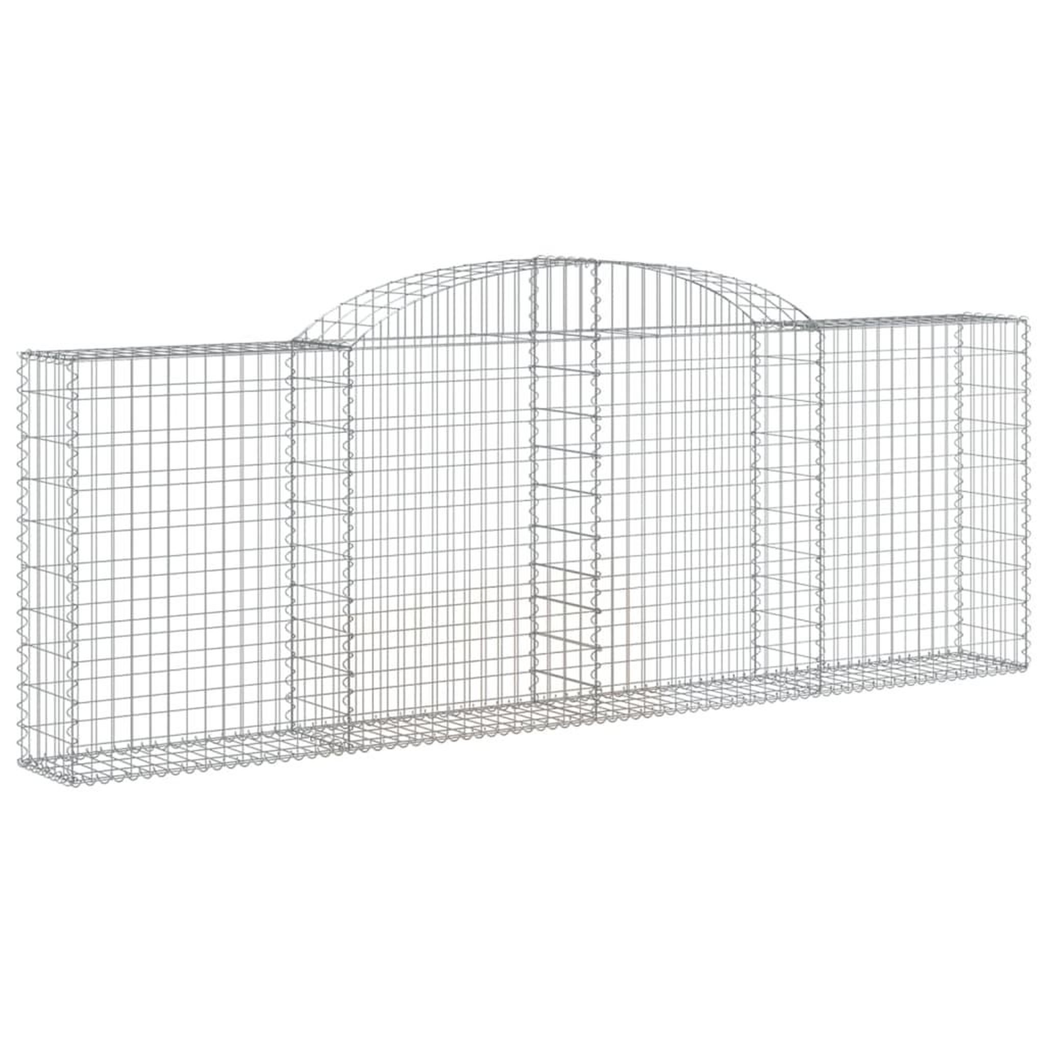 Voir la diapositive 3 : VIDAXL Paniers a gabions arques 7 pcs 300x30x100/120 cm fer galvanise