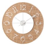 Paris Prix Horloge Murale Déco  Sodi  60cm Naturel & Blanc