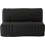 Voir la diapositive 1 : MARKET24 Banquette BZ DREAM - Tissu 100% Coton noir - Couchage 140x190 cm - 2 places - Confort moelleux