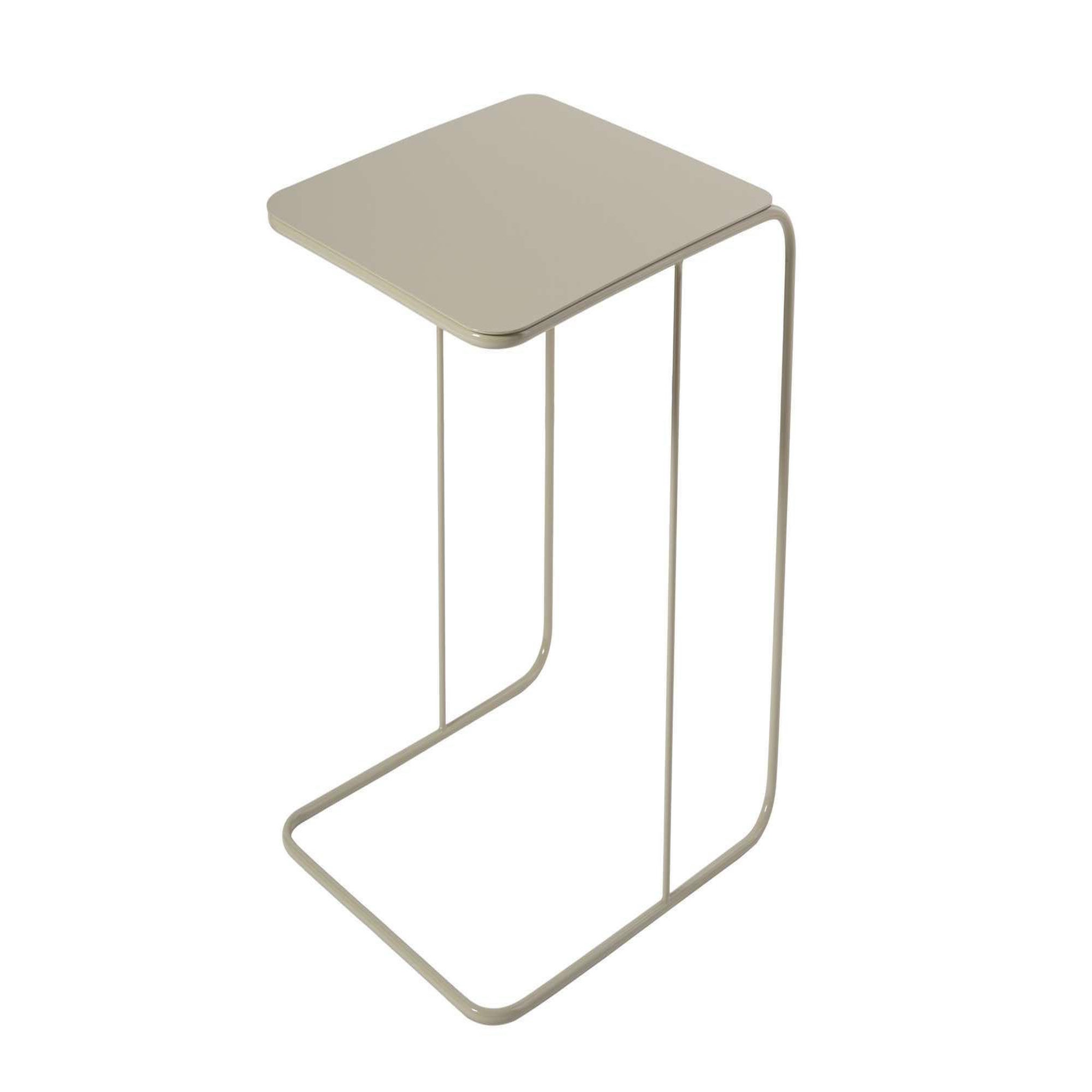 Voir la diapositive 3 : Habitat et Jardin Table d'appoint en métal  poet  47 x 46 x 57 cm - taupe