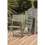 DCB GARDEN Chaise de jardin pliante - Aluminium - Vert kaki - MARIUS