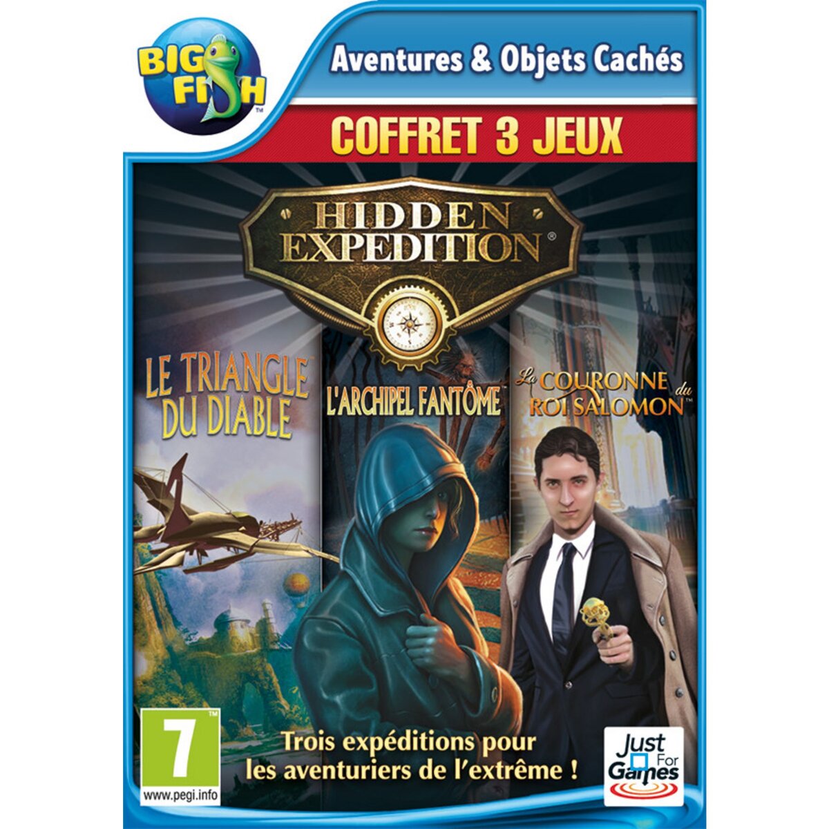 Hidden Expedition : le Triangle du Diable + l'Archipel Fantôme + la Couronne de Salomon - PC