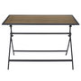 Voir la diapositive 2 : Paris Prix Table de Jardin Pliable  Barcelone  110cm Gris & Naturel
