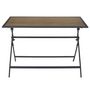 Voir la diapositive 2 : Paris Prix Table de Jardin Pliable  Barcelone  110cm Gris & Naturel