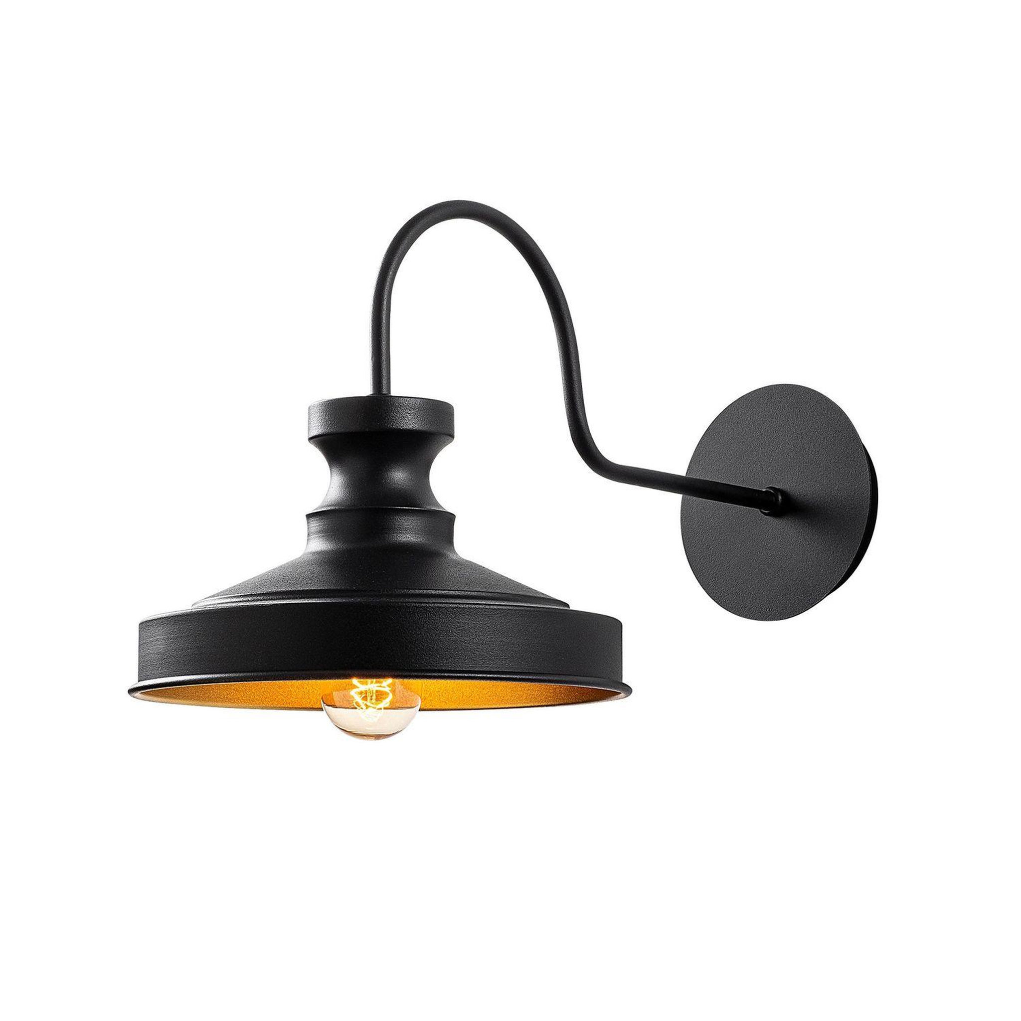 TOILINUX Applique d'intérieur Vintage - Diam. 22 cm - Noire