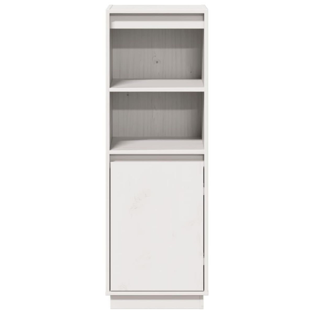 VIDAXL Buffet haut Blanc 37x34x110 cm Bois massif de pin