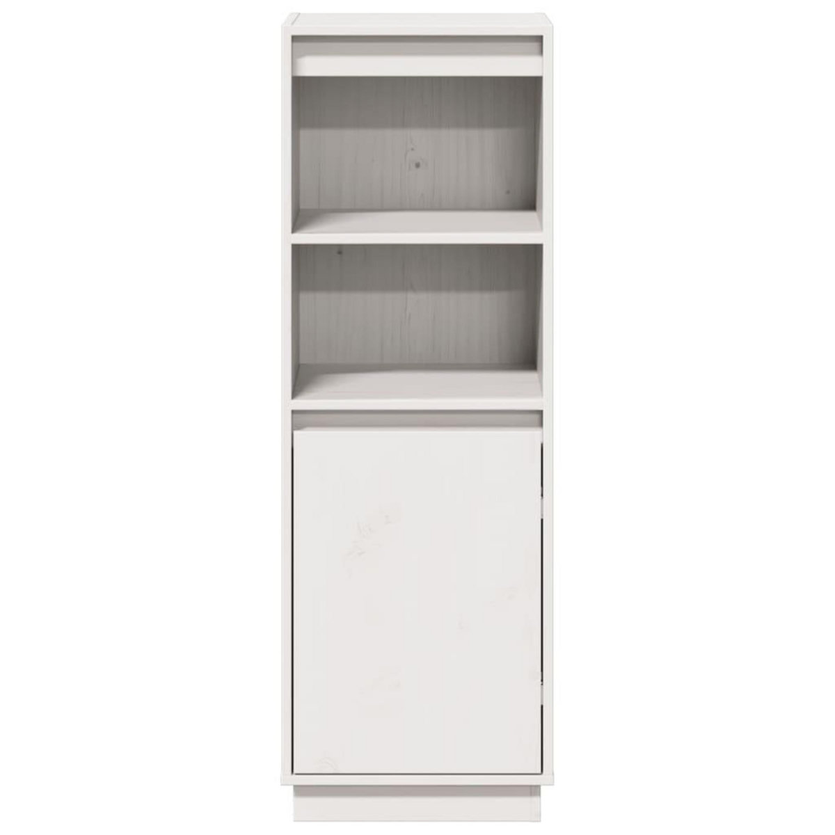 VIDAXL Buffet haut Blanc 37x34x110 cm Bois massif de pin