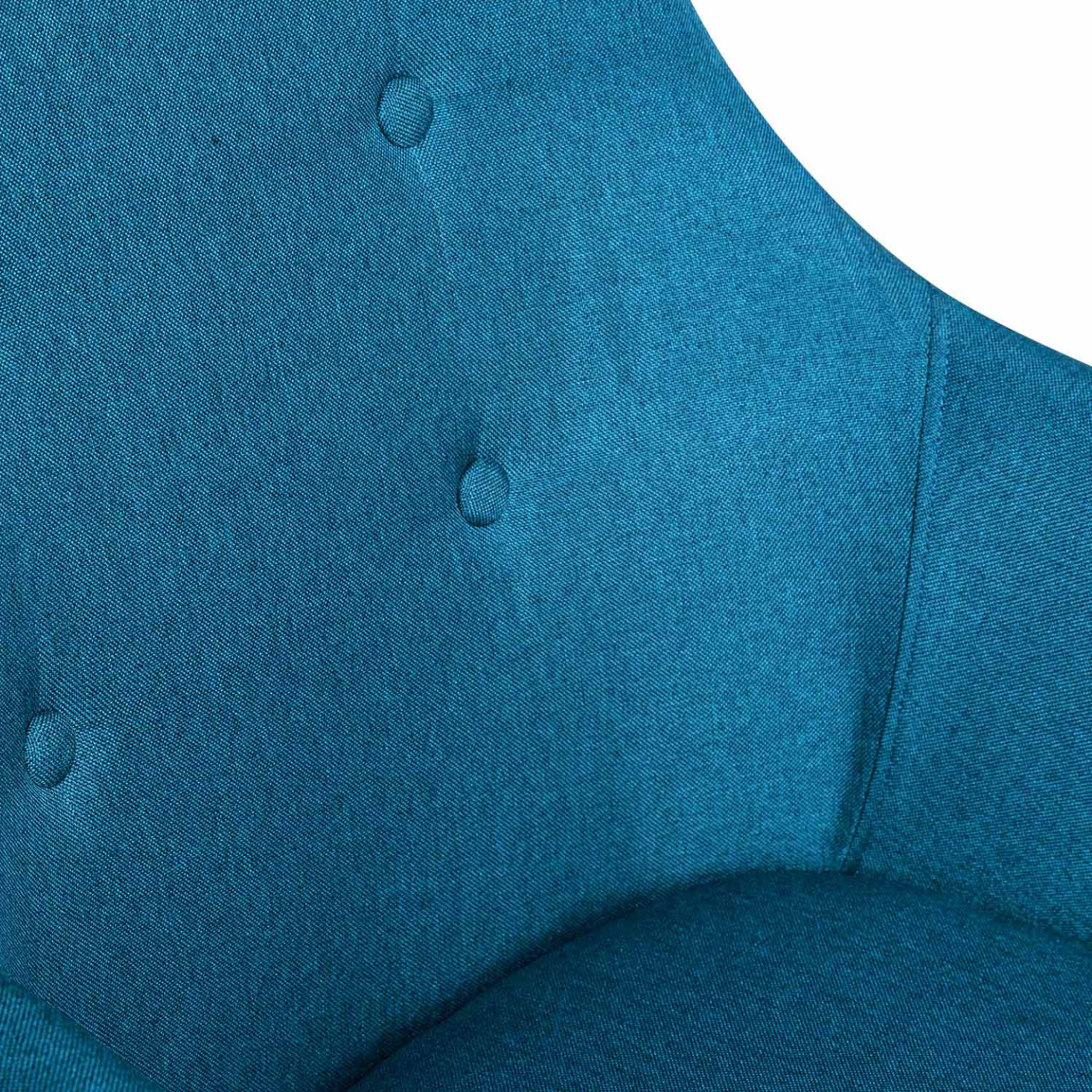 Voir la diapositive 5 : ID MARKET Lot de 2 chaises de salle à manger scandinaves, fauteuils de table dania bleu canard