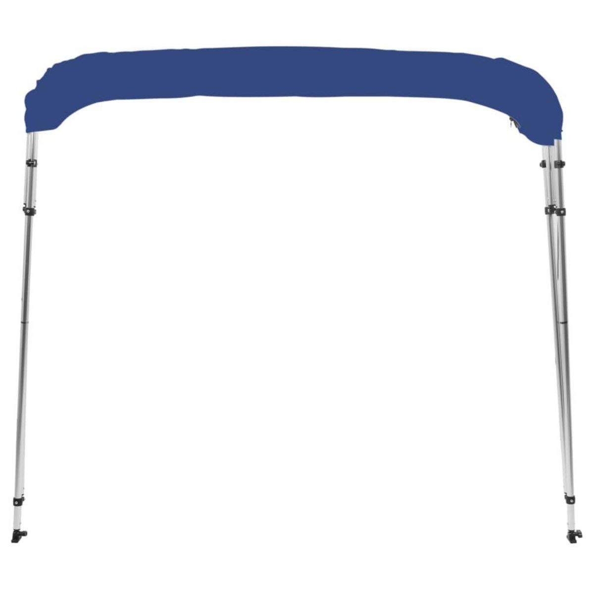 VIDAXL Auvent bimini a 4 arceaux Bleu 243x196x137 cm