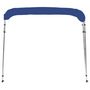 Voir la diapositive 3 : VIDAXL Auvent bimini a 4 arceaux Bleu 243x196x137 cm