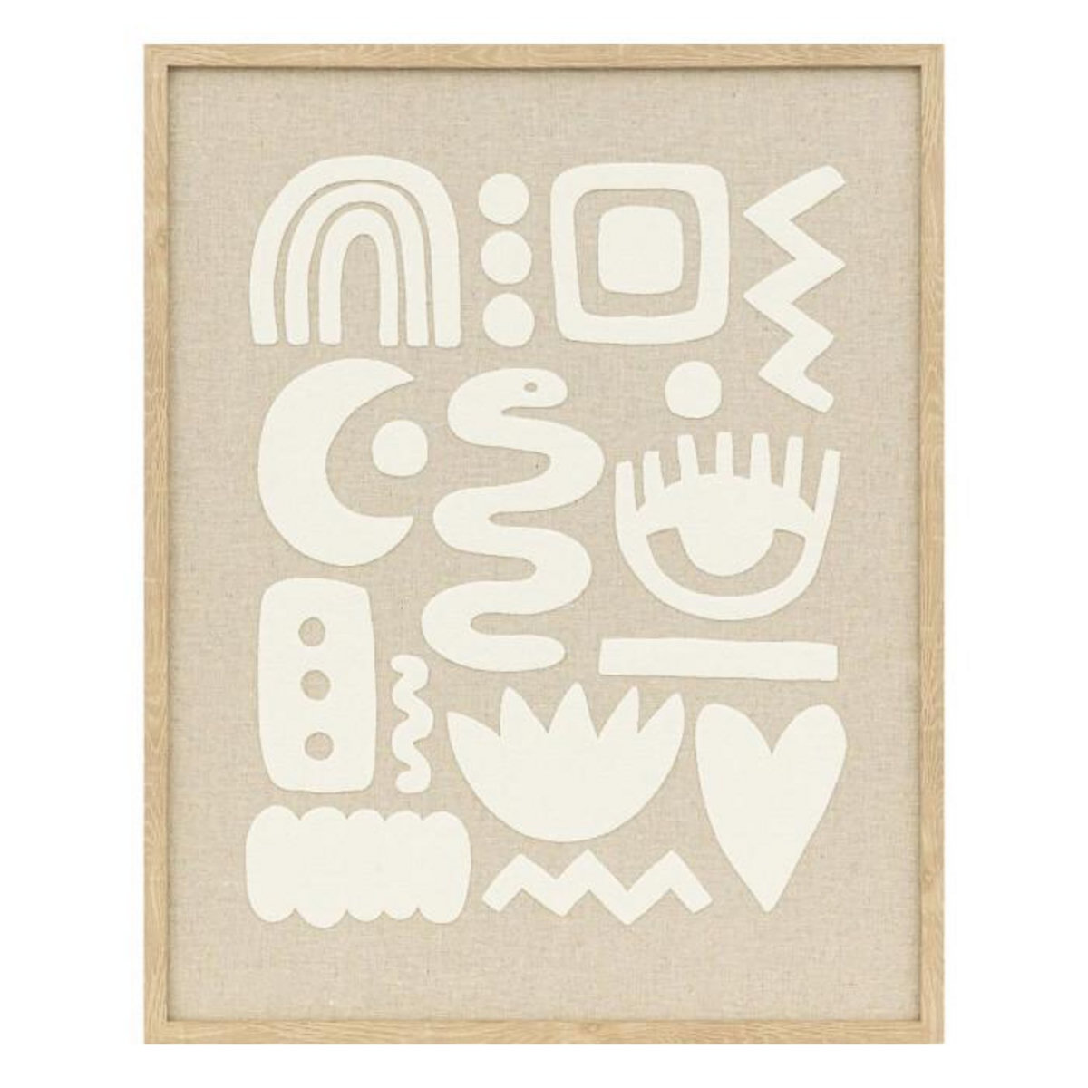 ATMOSPHERA Décoration Murale en Relief  Petra  50cm Beige