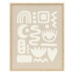 ATMOSPHERA Décoration Murale en Relief  Petra  50cm Beige