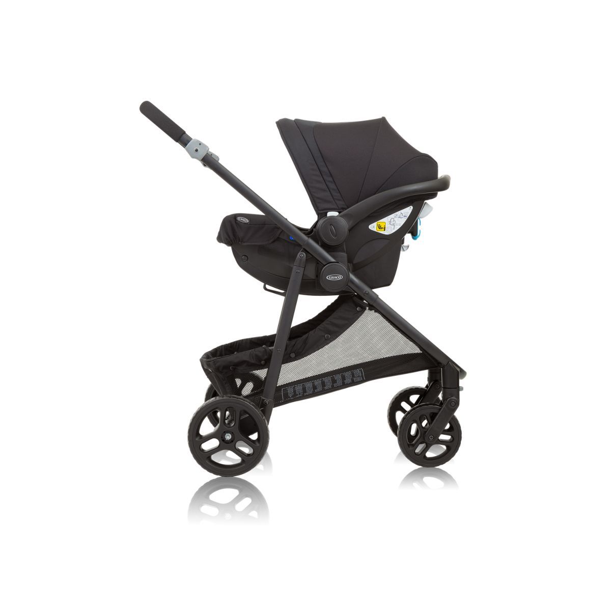 GRACO Poussette 2 en 1 landau TRANSFORM avec protection pluie