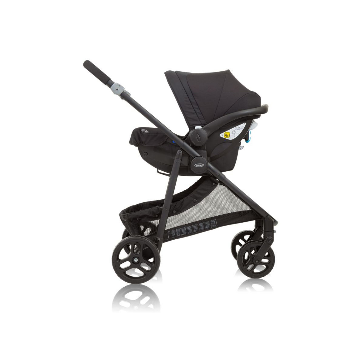 GRACO Poussette 2 en 1 landau TRANSFORM avec protection pluie