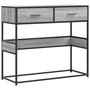 Voir la diapositive 2 : VIDAXL Table console sonoma gris 90x35x80 cm bois d'ingenierie