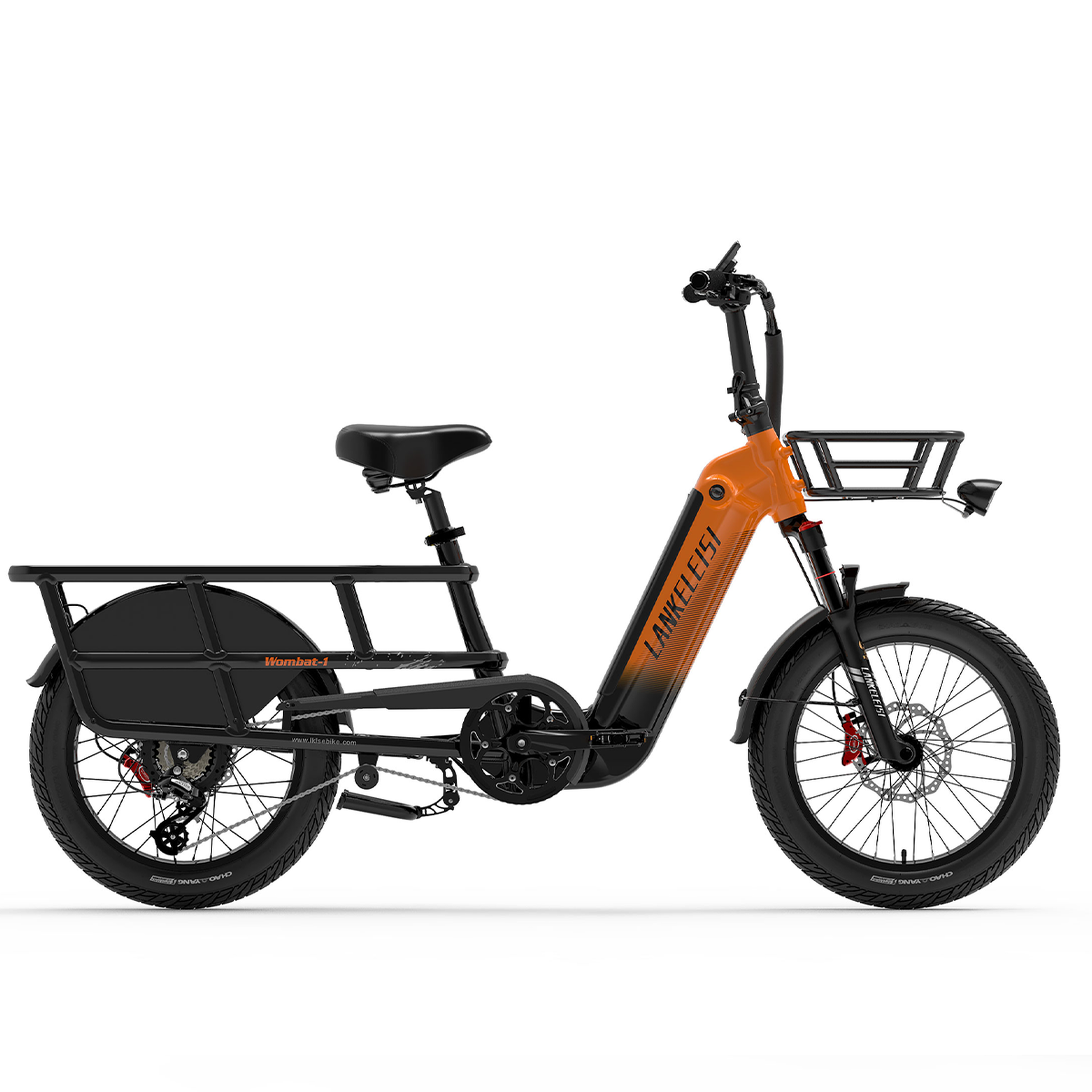 Voir la diapositive 1 : LANKELEISI Vélo cargo électrique LANKELEISI Wombat-1