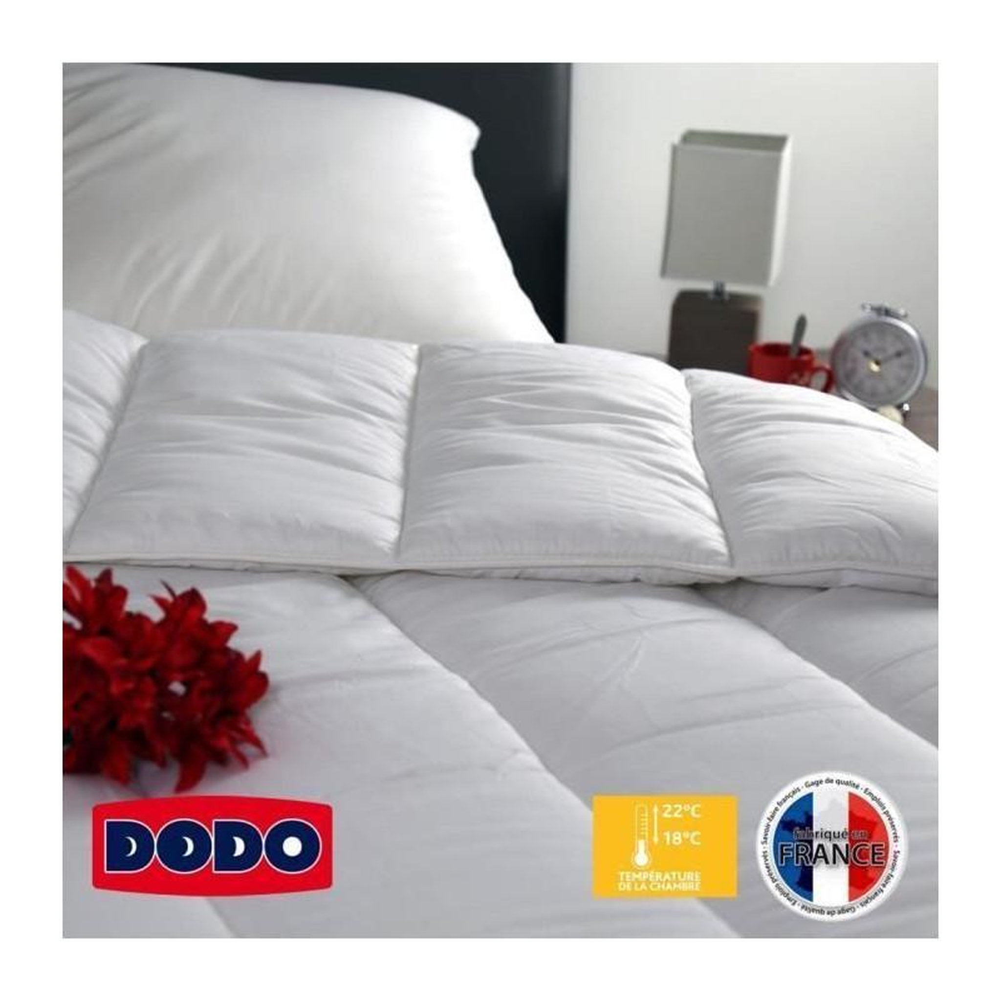 Voir la diapositive 2 : DODO DODO Couette temperee Vancouver - 200 x 200 cm - Blanc