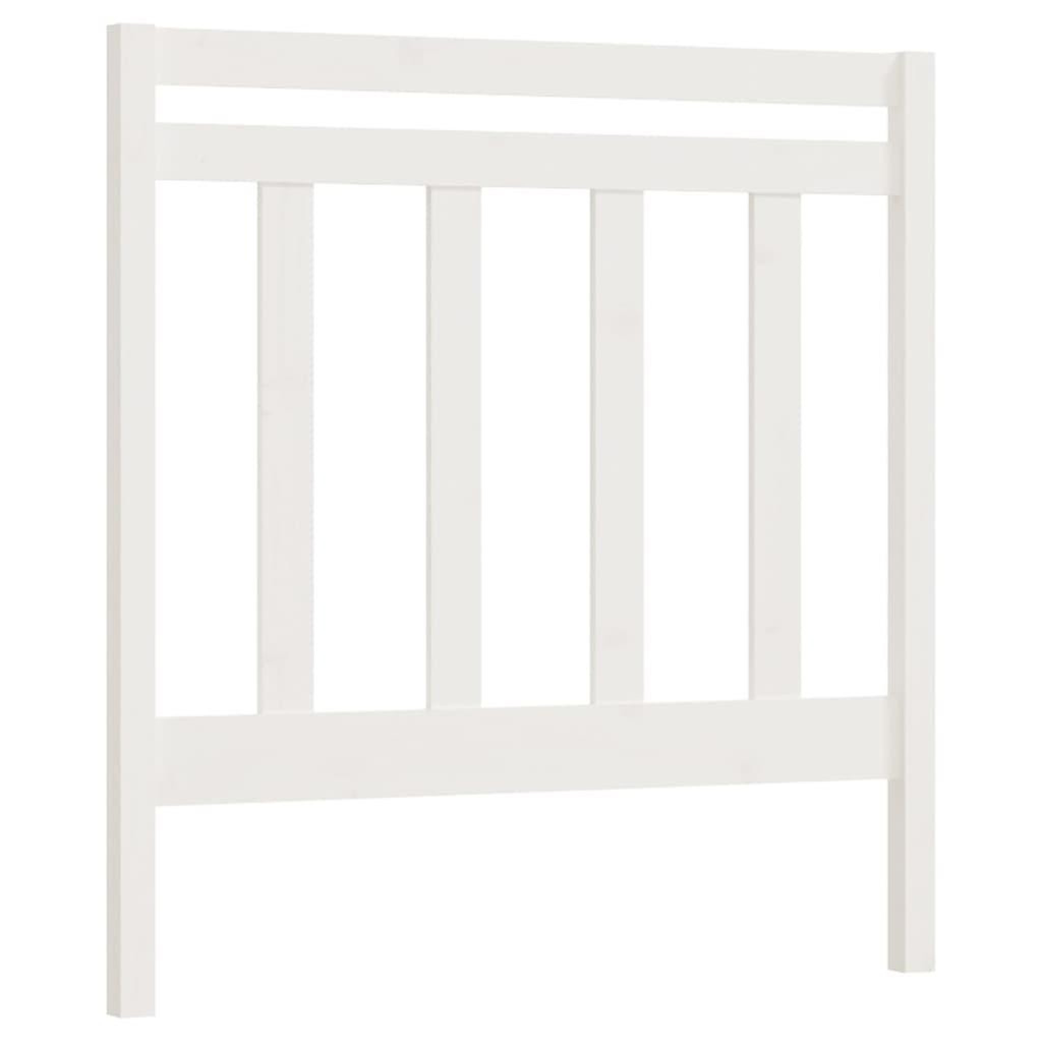 Voir la diapositive 2 : VIDAXL Tete de lit Blanc 95x4x100 cm Bois massif de pin