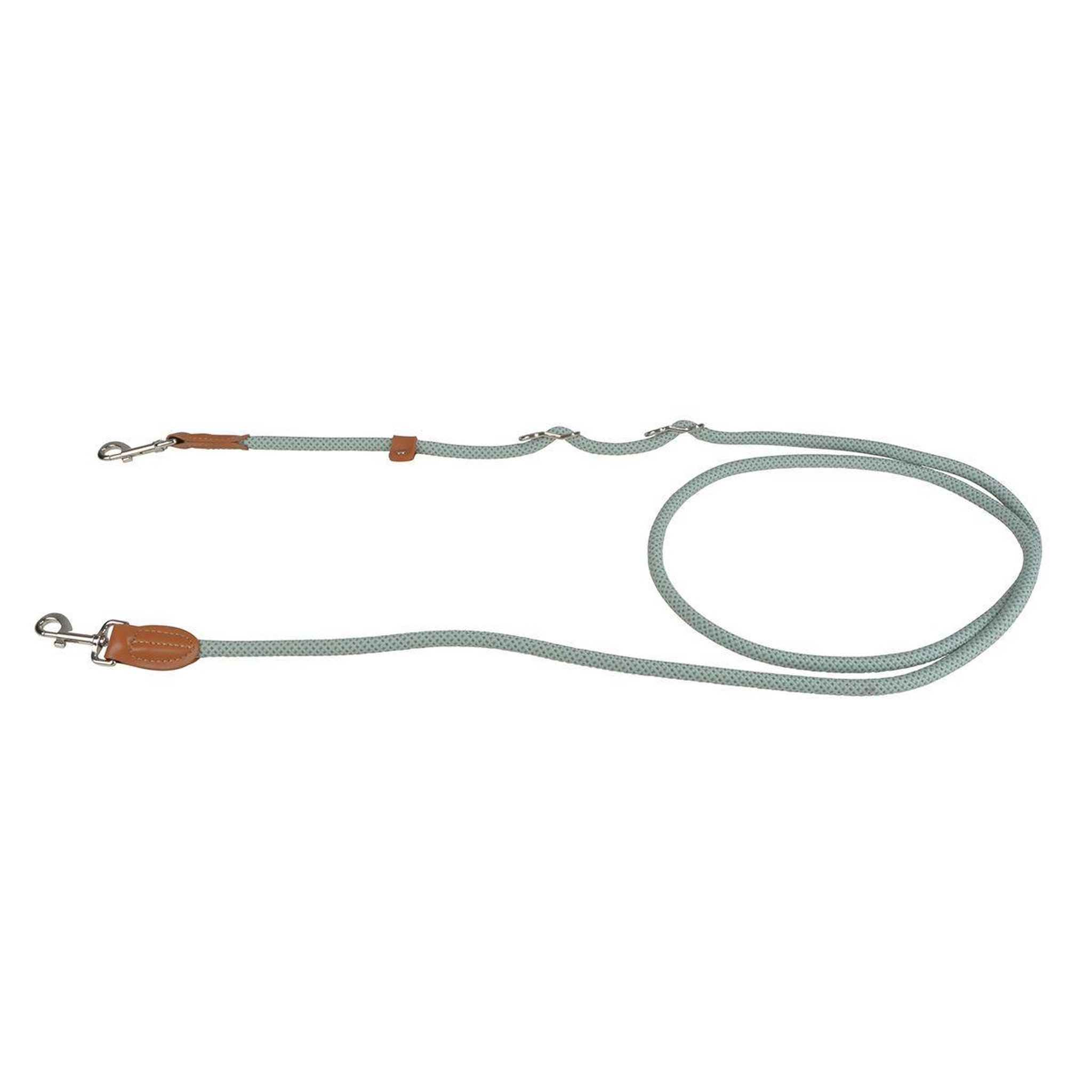 Voir la diapositive 1 : LOVE STORY Laisse corde pour chien  multi-positions  250cm sauge