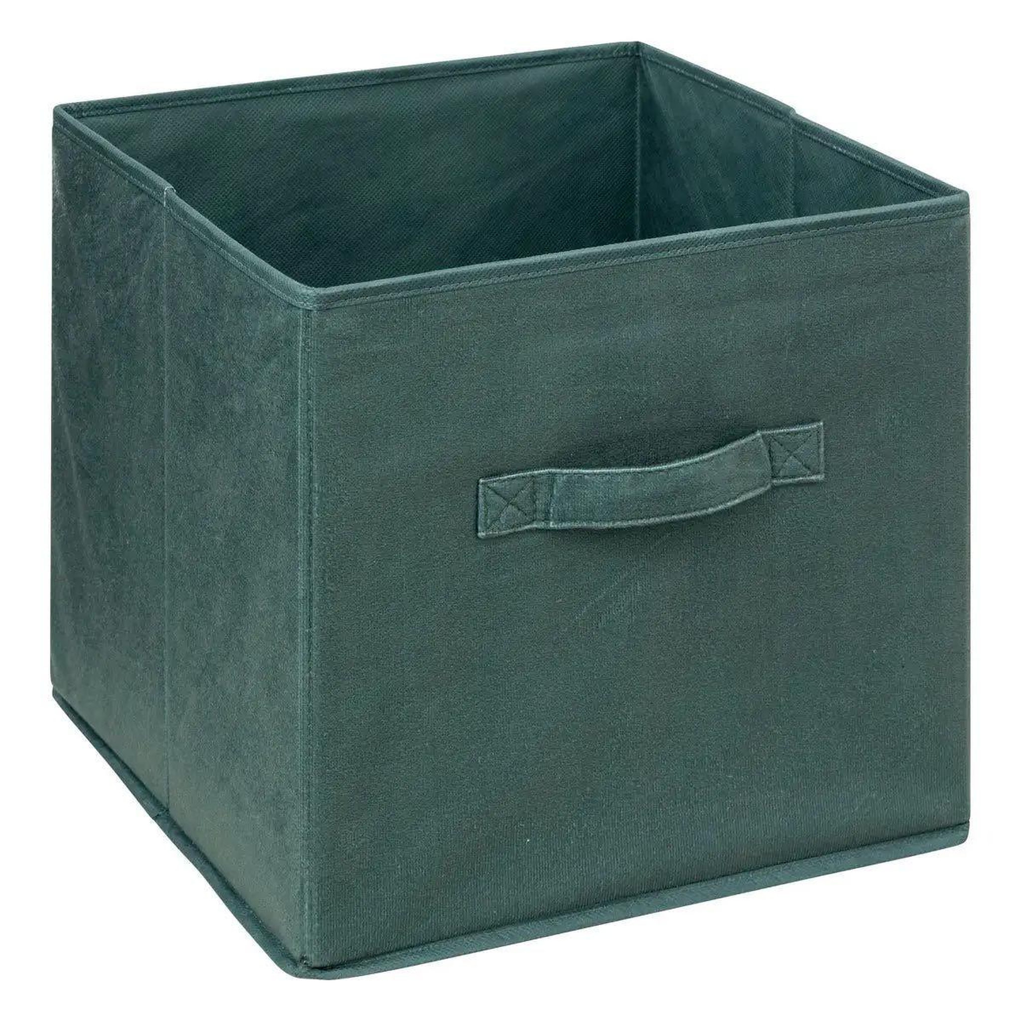 FIVE Boîte de rangement carrée velours  mix n'modul  31x31cm kaki