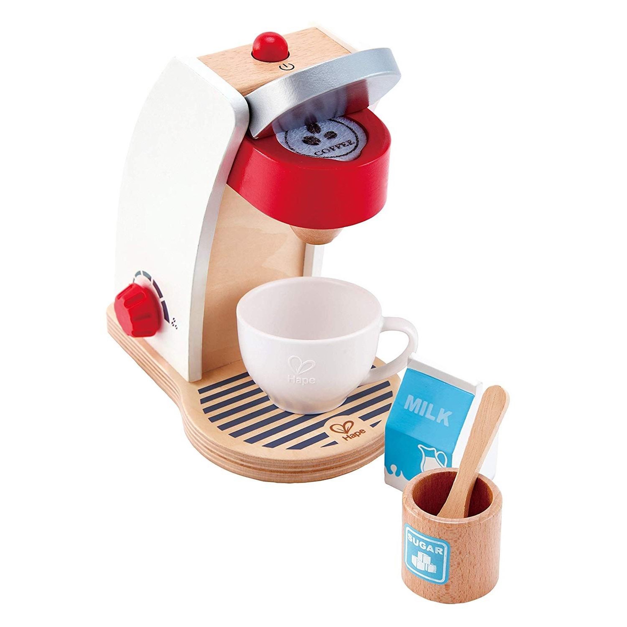 Voir la diapositive 2 : Hape Machine à Café, Jeu d'imitation en bois