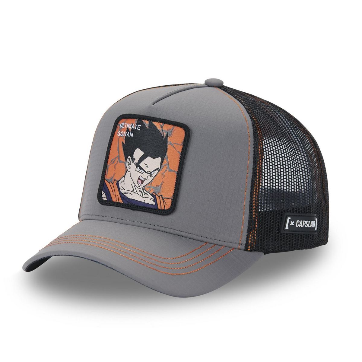 CAPSLAB Casquette homme trucker finition prémium Dragon Ball Z Gohan