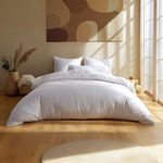 DODO Housse de couette Coton Antibactérien Blanc. Coloris disponibles : Blanc