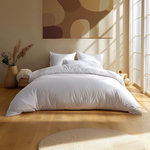 DODO Housse de couette Coton Antibactérien Blanc. Coloris disponibles : Blanc