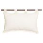 Voir la diapositive 2 : Coussin tête de lit uni déhoussable en coton 