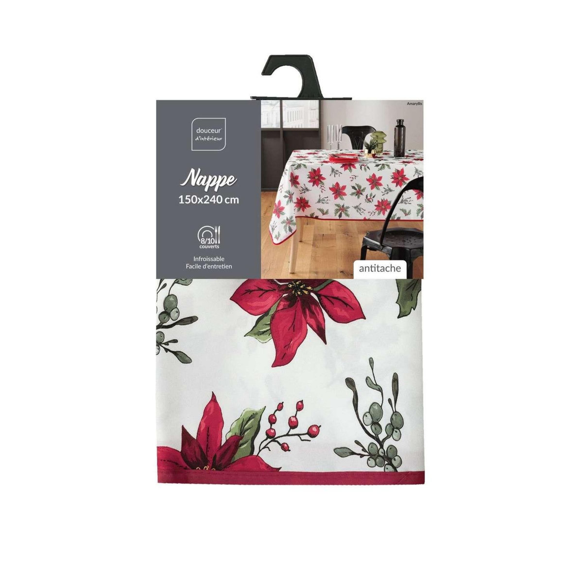 Douceur d'Intérieur Nappe rectangulaire antitache et infroissable