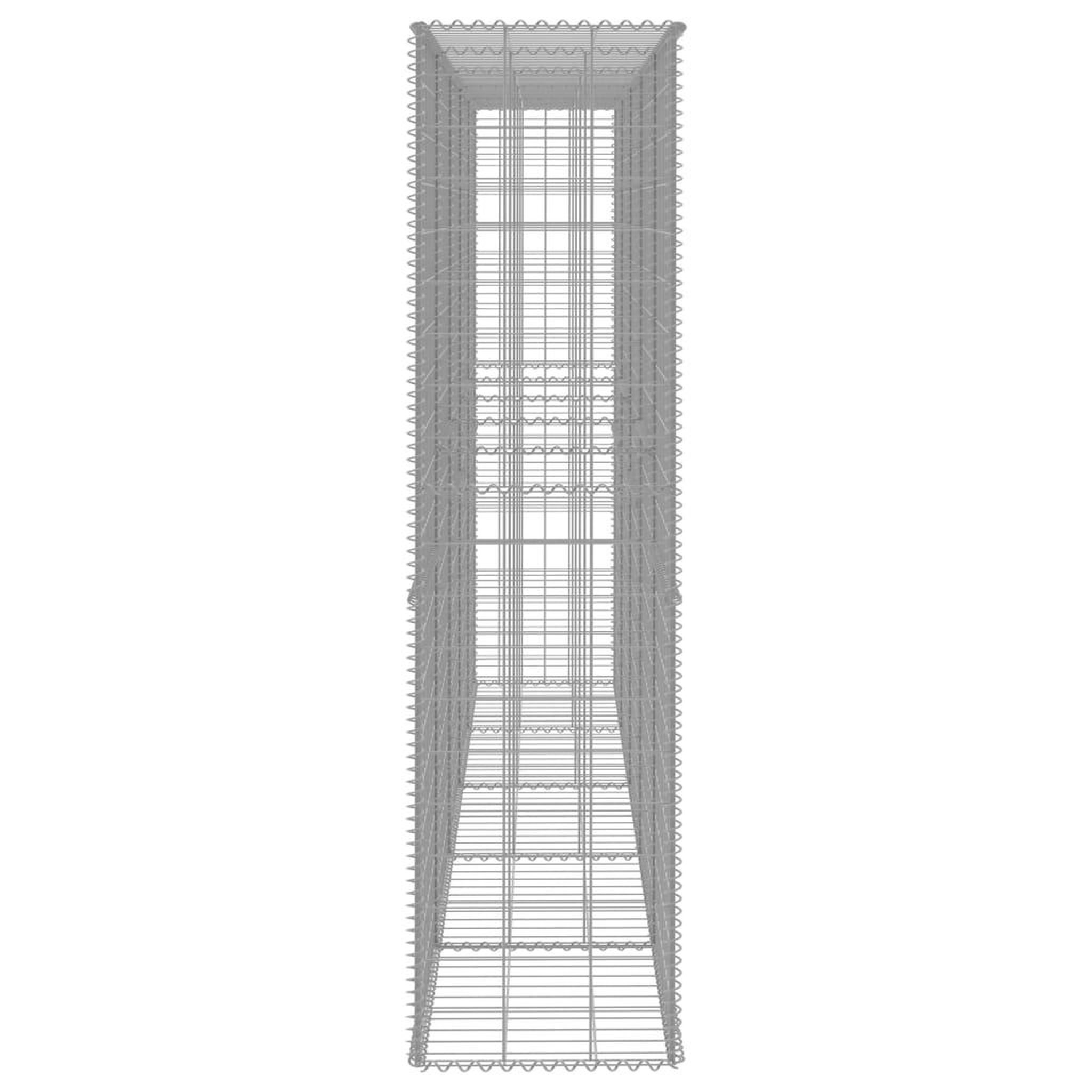 Voir la diapositive 4 : VIDAXL Mur en gabion avec couvercle acier galvanise 300 x 50 x 200 cm